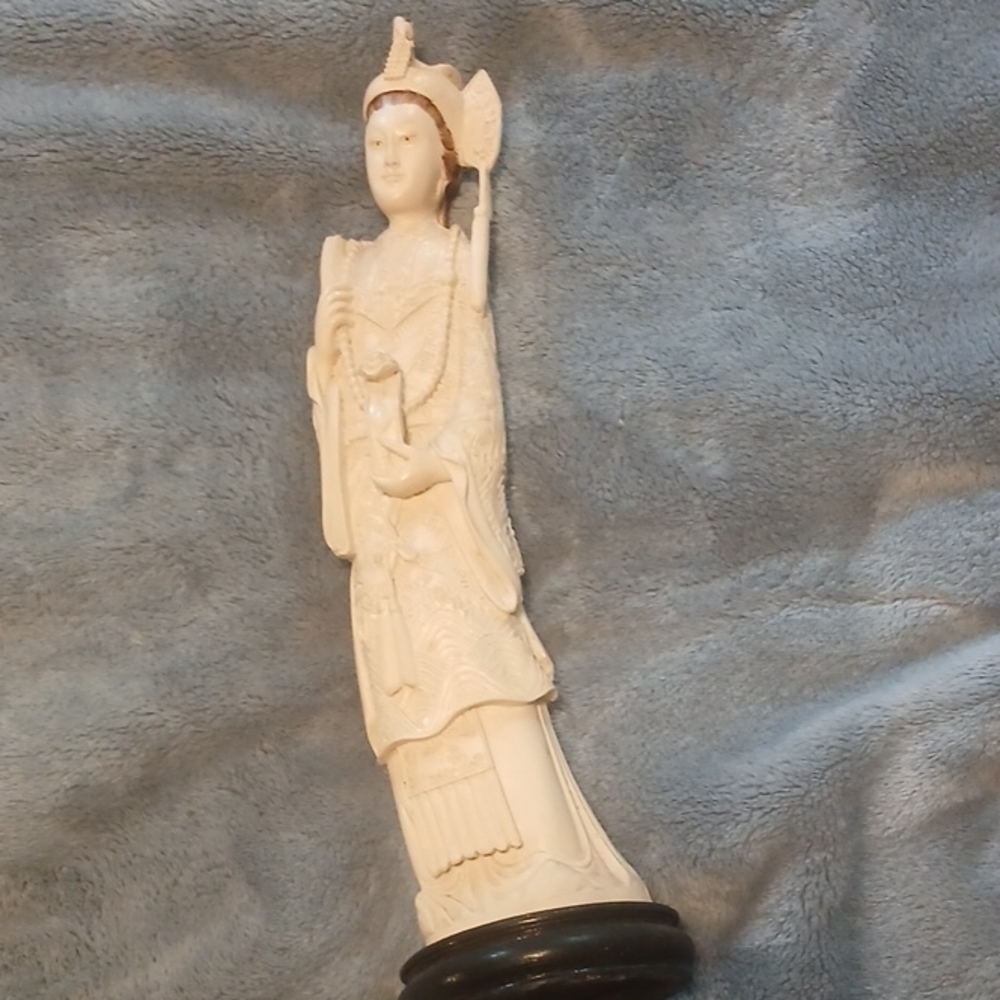 Ivory-Colored Decorative Goddess Statue - Home Accents